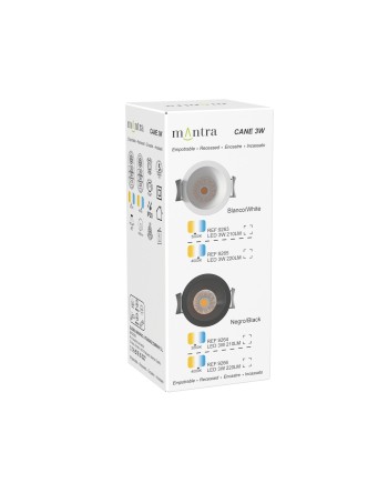 CANE * EMPOTRABLE LED 3W 3000K  BLANCO